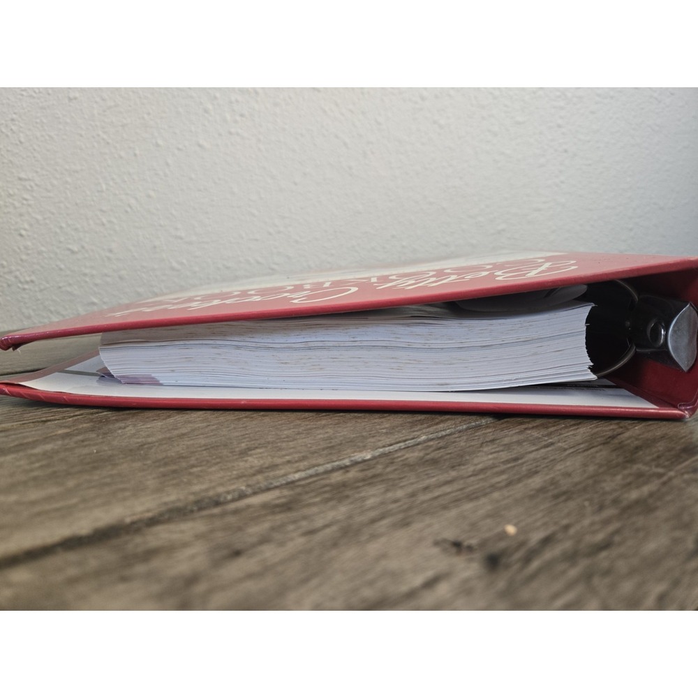 Vintage 2000 Betty Crocker Big Red Cookbook Recipes 5 Ring Binder READ - Picture 4 of 13